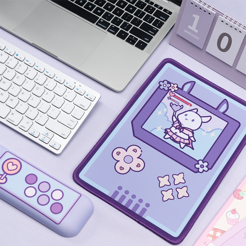 Kawaii Purple Bunny Mousemat