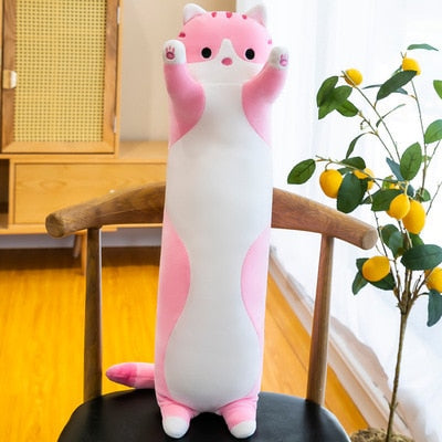 Long Cat Pillow Plushi™ (Pink)